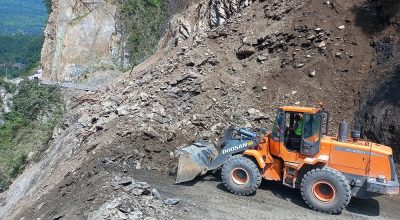 Landslide affects vehicular movement on Prithvi highway