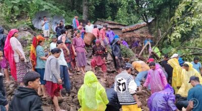 One missing after landslide buries house in Bajura