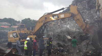 A landslide at a landfill in the capital of Guinea kills 30 people, officials say