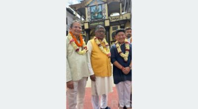 BJP leader Chauthaiwale performs special worship at Pashupatinath