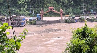 Flood sweeps away bridge connecting Dhadingbesi