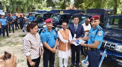 Madhes Province govt hands over 12 vehicles to Nepal Police