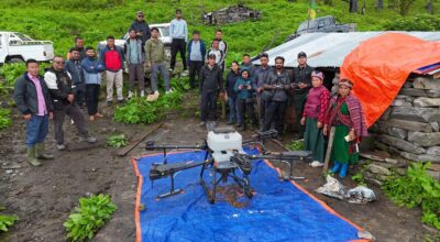 Nepal pioneers drone-based forest restoration in Rasuwa