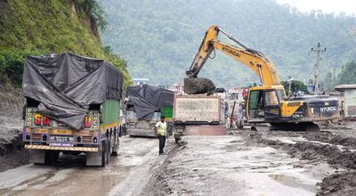 Road restoration accelerates in flood-hit districts