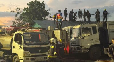 Fire breaks out at plastic warehouse in Teku
