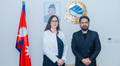 Prime Minister Balen Shah meets acting US Ambassador Bouldin