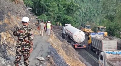 Traffic volume rises on Prithvi Highway after Krishna Bhir road reopening
