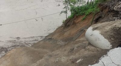 Landslide hits Krishnabhir again, road traffic halted