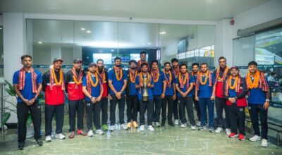 ACC Premier Cup winner Nepali team returns home