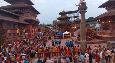 Devotees throng Patan Krishna Temple to mark Janmashtami