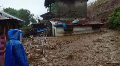 Woman goes missing in Palpa landslide, two houses damaged