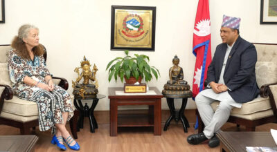 Foreign minister Khanal meets UN resident coordinator Yahia