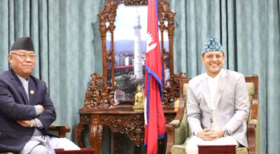 Speaker Aryal and Opposition Leader Angdembe Hold Meeting