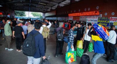 Up to 1 million people to leave Kathmandu for Dashain