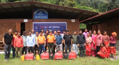 Electricity generators distributed in Bhote Koshi flood-hit areas