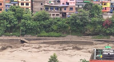 Nepal-China trade stalled as floods block Kaligandaki corridor