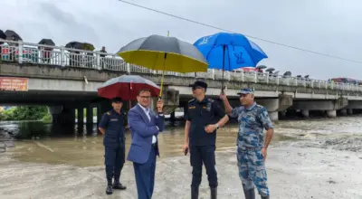 Kathmandu CDO inspects Bagmati riverbanks
