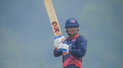 Nepal reach quarter-finals as group winners after rain-hit match