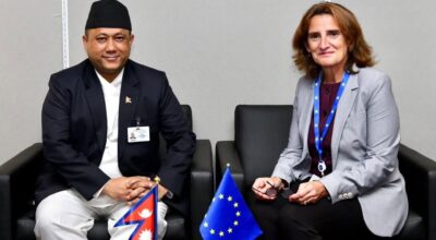 Foreign Minister Khanal meets EU Vice-President Ribera