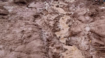 Two persons die, three go missing in Palpa landslide