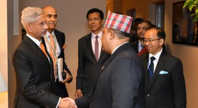 Foreign Minister Khanal and India’s External Affairs Minister Jaishankar hold talks