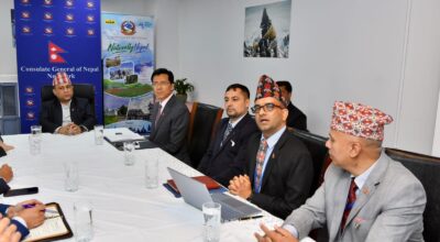 Foreign Minister Khanal visits Nepali Consulate General in New York