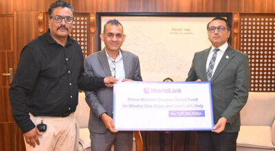 WorldLink donates Rs 10.1 million for flood relief