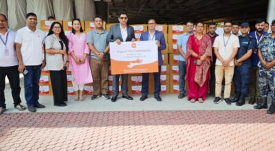Xiaomi Nepal donates 200 sets of household items to flood victims