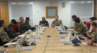 CoAS Sigdel holds meetings in UK