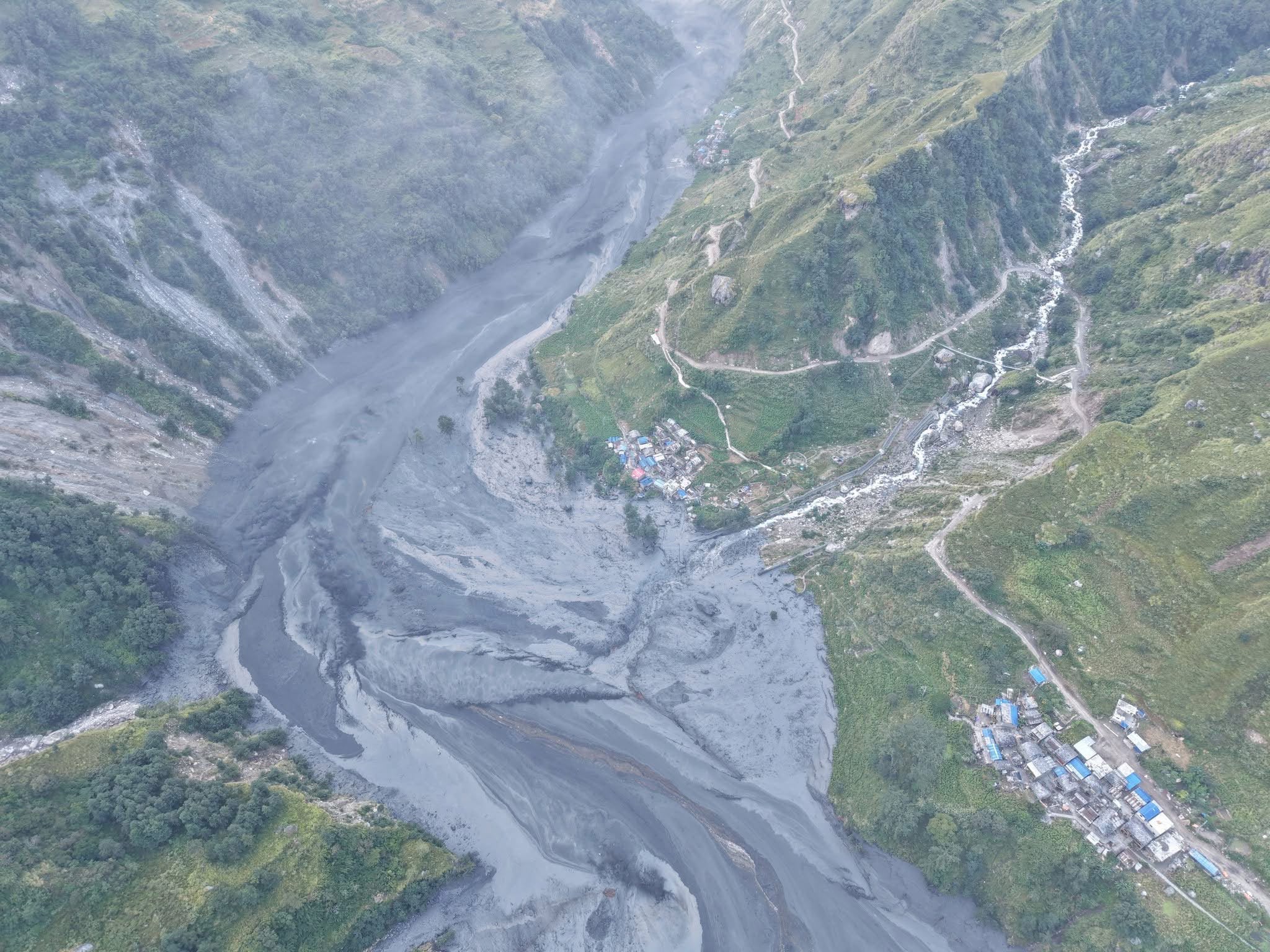Budhigandaki flood: Ten persons go missing; six bridges swept away