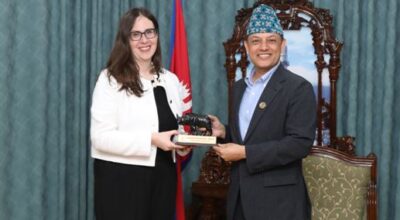 US Chargé d’Affaires to Nepal calls on Speaker Aryal