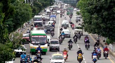 Traffic Volume Rises in Kathmandu on 12th Day of Dashain