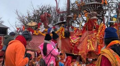 Pathibhara temple sees low visitor numbers during Dashain