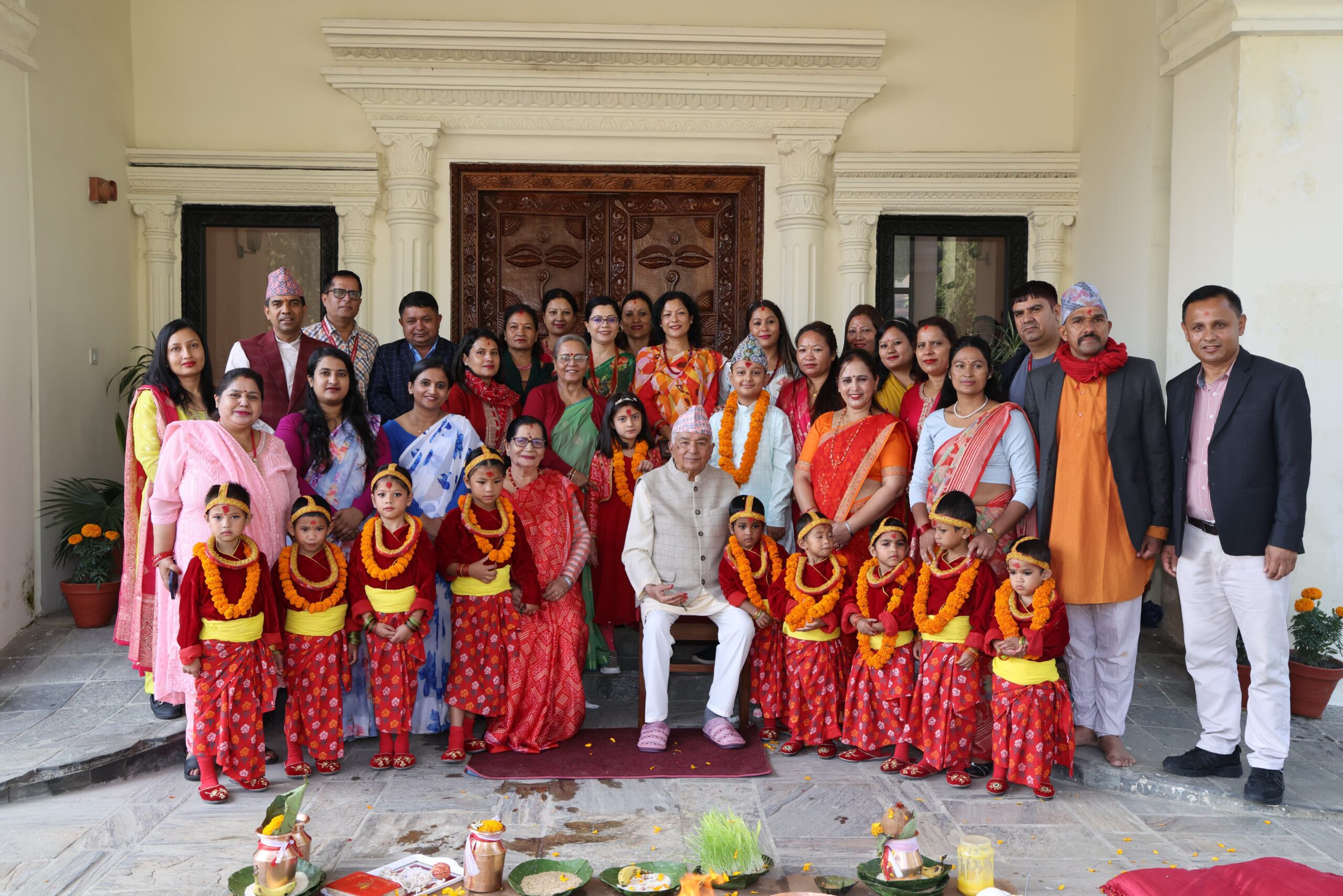President Paudel performs worship of Nawakanya