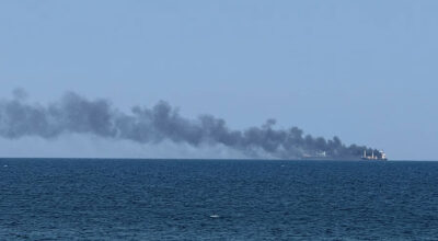 23 Indian seafarers reported safe after Ukrainian drone attack sets fire to oil tanker off Russian coast