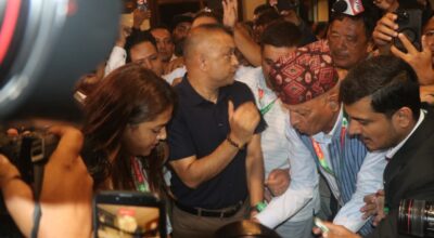 Gagan Thapa registers candidacy for Nepali Congress president