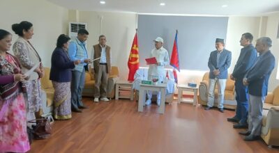 Three newly appointed CPN (UML) central committee members take oath