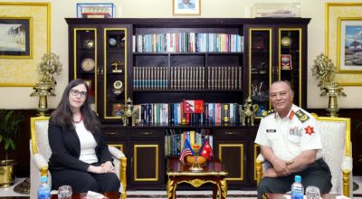 US chargé d’affaires Megan Bouldin meets Army Chief Sigdel