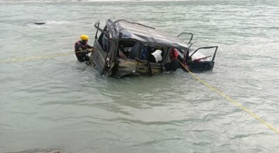 Three Killed as Jeep Plunges into Sunkoshi River in Sindhuli