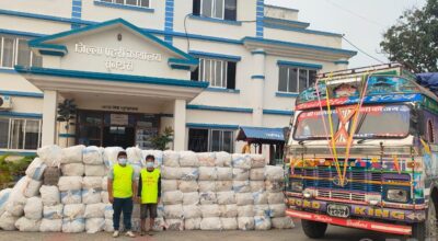 Two arrested with more than 25 quintals of marijuana