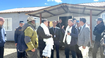 Chinese ambassador inspects infrastructure at Korala border point