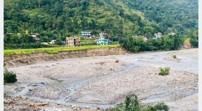 Farmers distressed as floods destroy paddy fields in Galkot