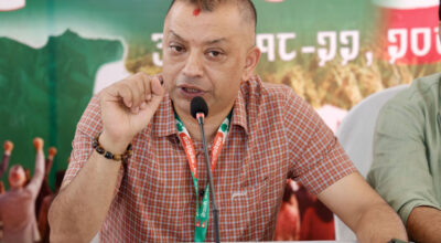Nepali Congress General Secretary Thapa presents political report
