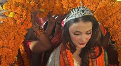 Winner of ‘Miss Wellness World 2026’, Sanvi, welcomed in hometown