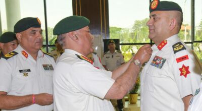 Army chief confers rank insignia on newly promoted officers