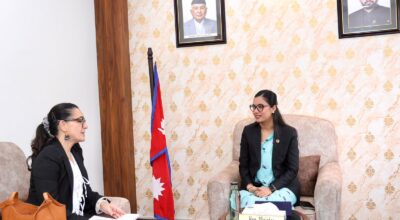Law minister and French ambassador hold meeting in Kathmandu